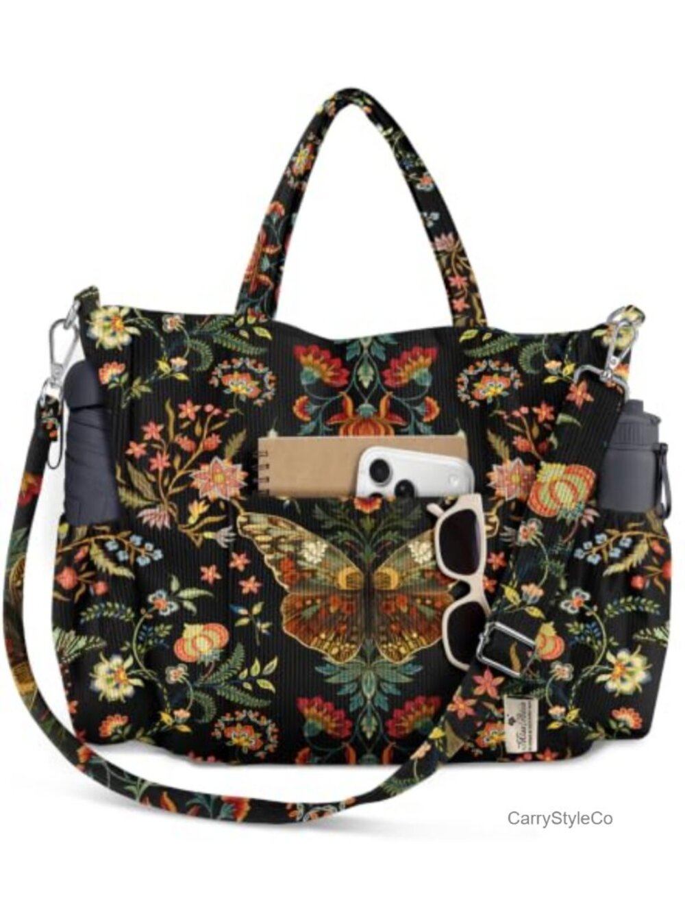 Corduroy Crossbody Tote Bag for Women Large Laptop Shoulder Bag